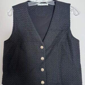 Abercrombie & Fitch Black Textured Vest
